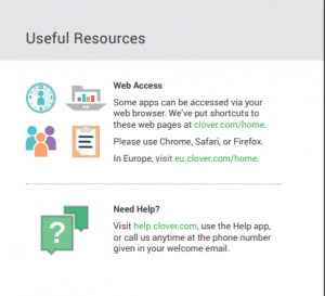 Clover Flex setup -Other Feautures